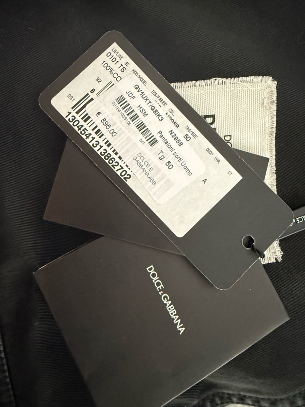 Dolce & Gabbana Black Branded Tag Set - Picture 2 of 3